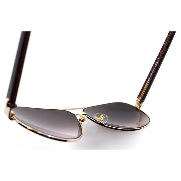 NEW KATE SPADE GENEVA/S 09Q GOLD BROWN AVIATOR WOMEN'S SUNGLASSES - Picture 13 of 14